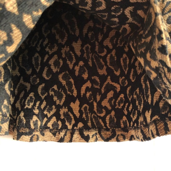 Free People Chenille Cheetah Skater Skirt - Picture 4 of 7